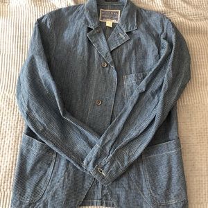 RRL - BLUE CHECK JACKET. SIZE MEDIUM